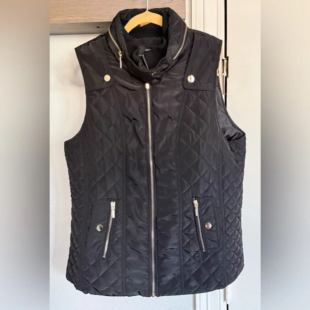 Tart Collections Black Quilted Women's Vest - Picture 1 of 3